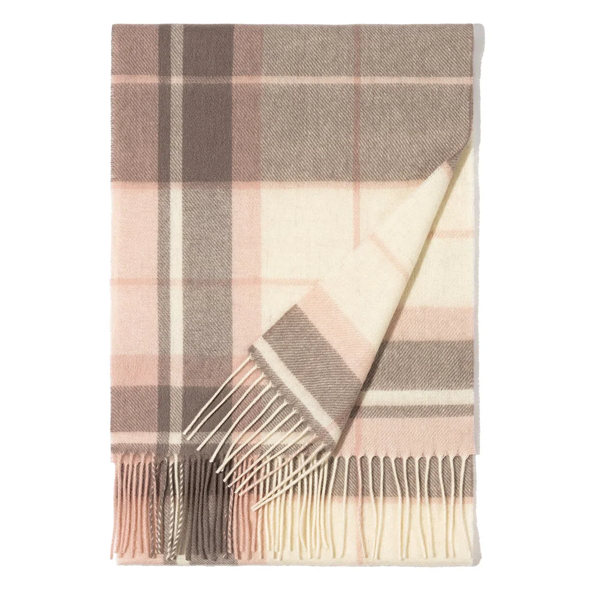 一米画纱 柔软亲肤长款加厚保暖时尚休闲气质格纹流苏潮流舒适 绵羊毛 绒线围巾 男女同款情侣款