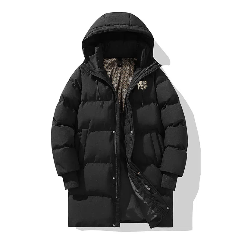 欧迪芬 高街时尚潮流百搭简约纯色个性设计保暖连帽无性别棉服 男女同款