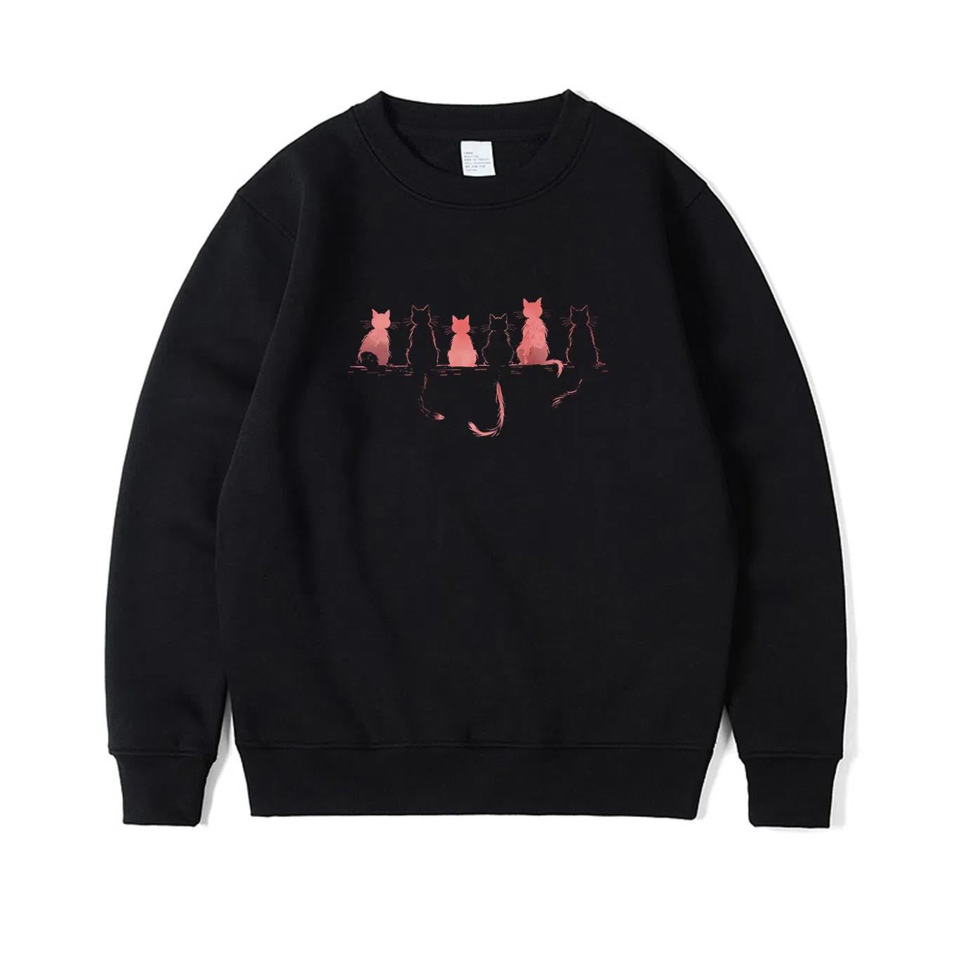 莫代尔 秋冬遮肉显瘦嘻哈潮流大码舒适街头风长袖卫衣打底衣 男女同款