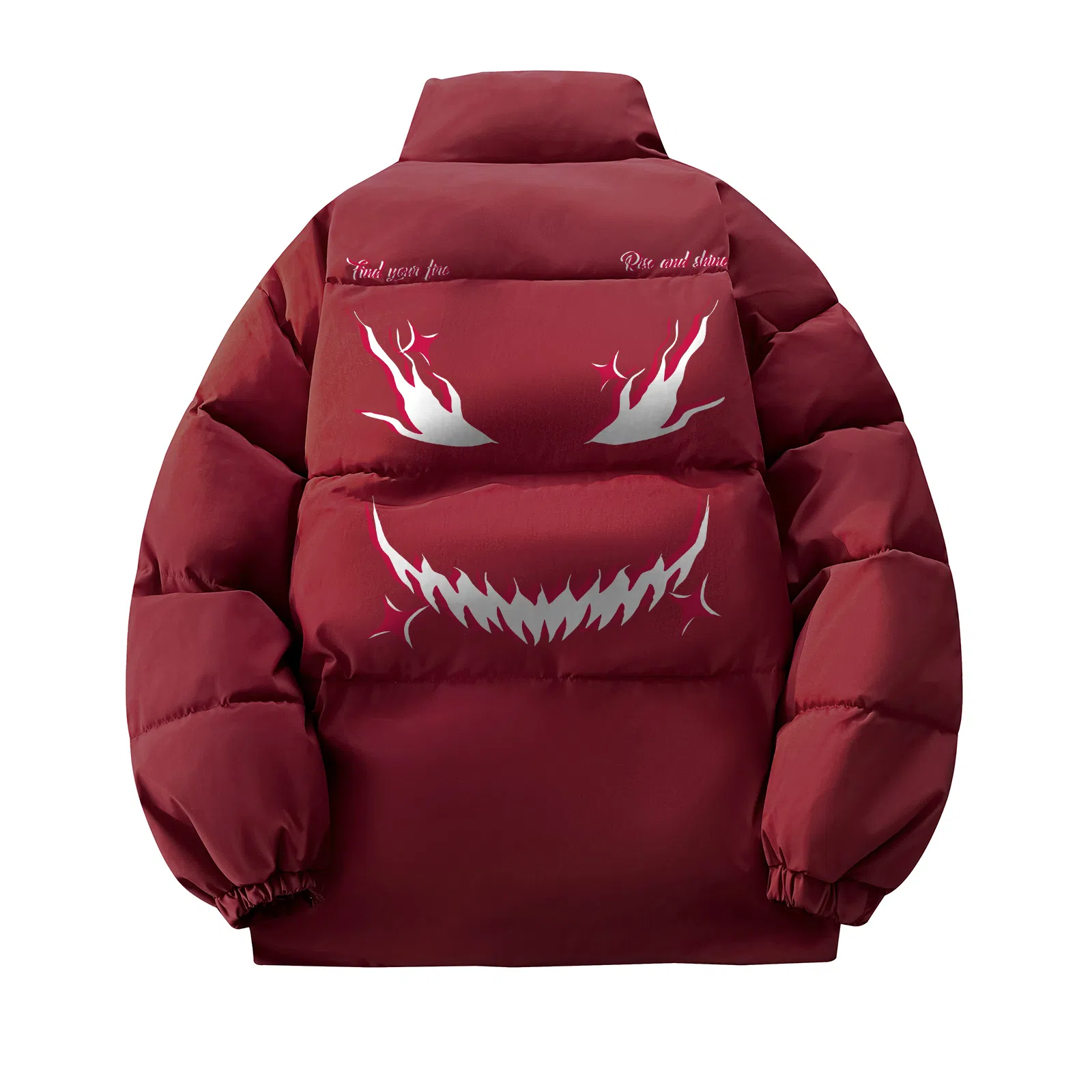 JHCZC Vintage Demon Logo Puffer Jacket