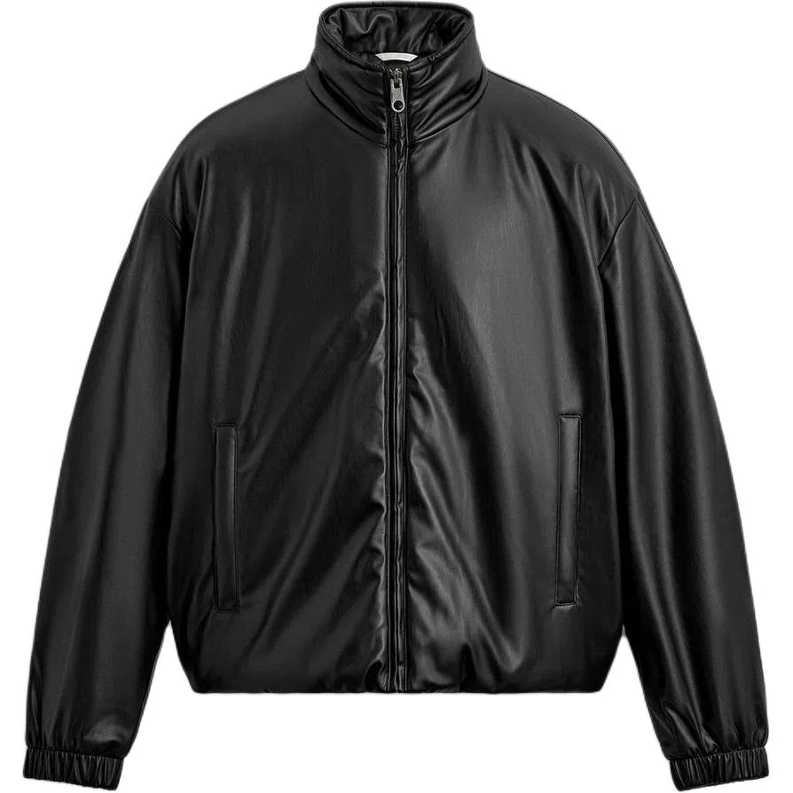 ZARA Casual Loose Stand Collar Zip Cotton Jacket Men