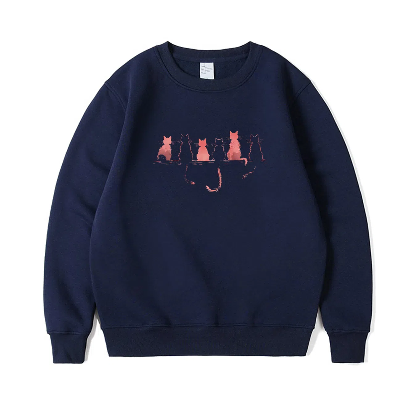 莫代尔 秋冬遮肉显瘦嘻哈潮流大码舒适街头风长袖卫衣打底衣 男女同款