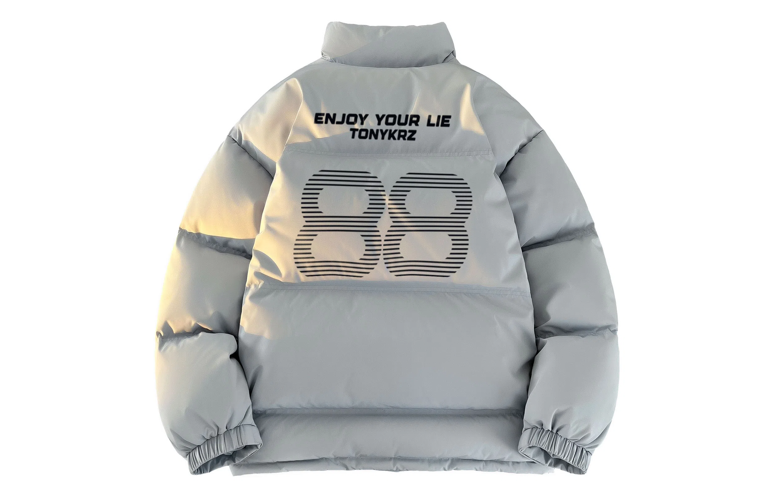 TONYKRZ Logo Stripe Down Jacket