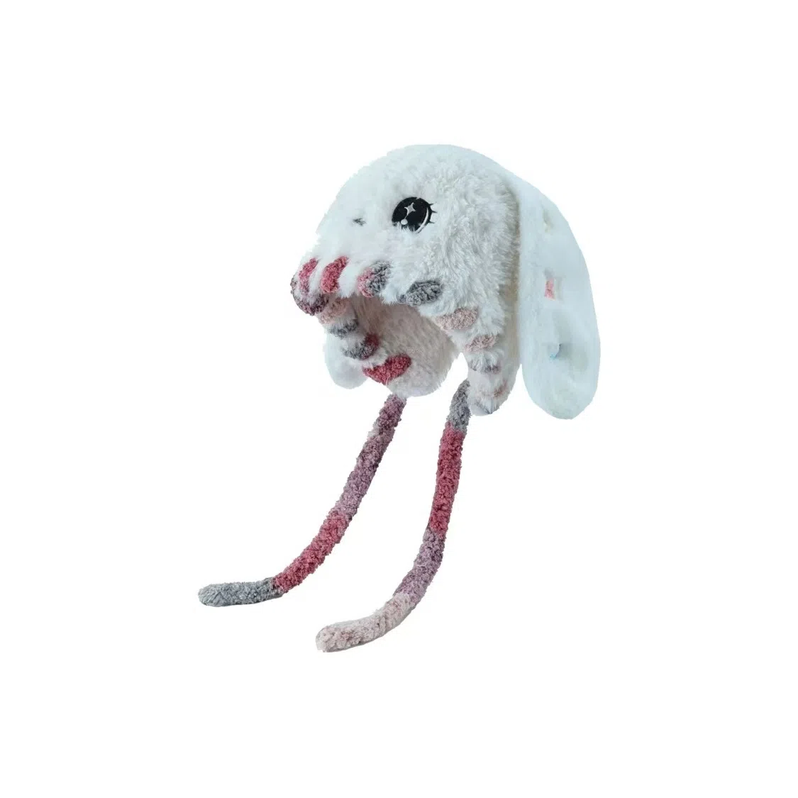 恩僾德 保暖可爱大眼萌兔毛绒护耳甜美大头围显脸小 聚酯纤维 帽子 男女同款情侣款