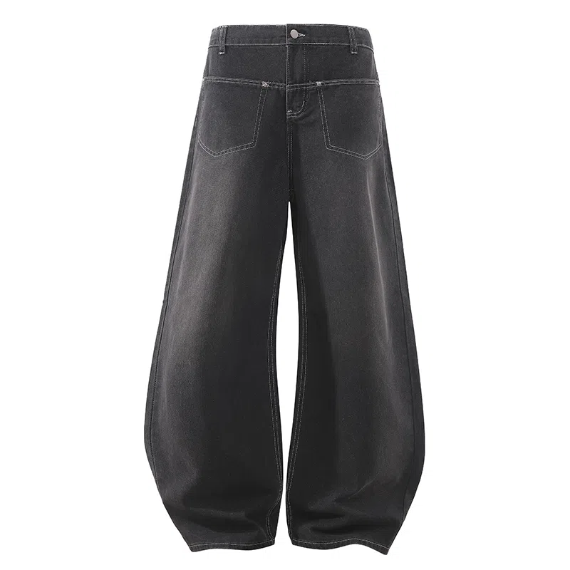 BRNR Washed Vintage Wide Leg Jeans