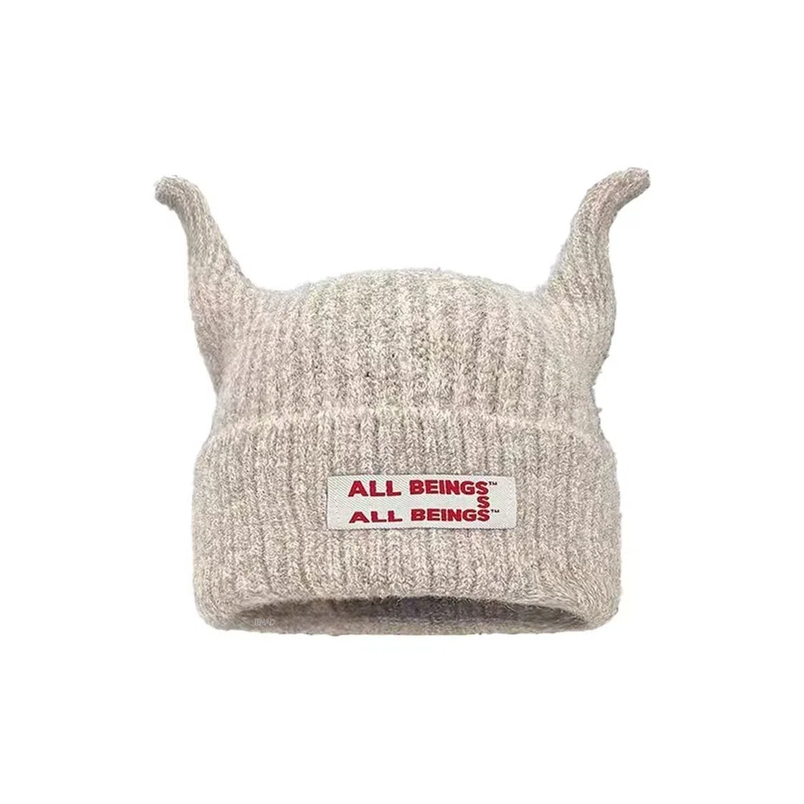 恩僾德 可爱搞怪触角针织保暖百搭显脸小护耳 聚酯纤维 绒线帽 男女同款情侣款