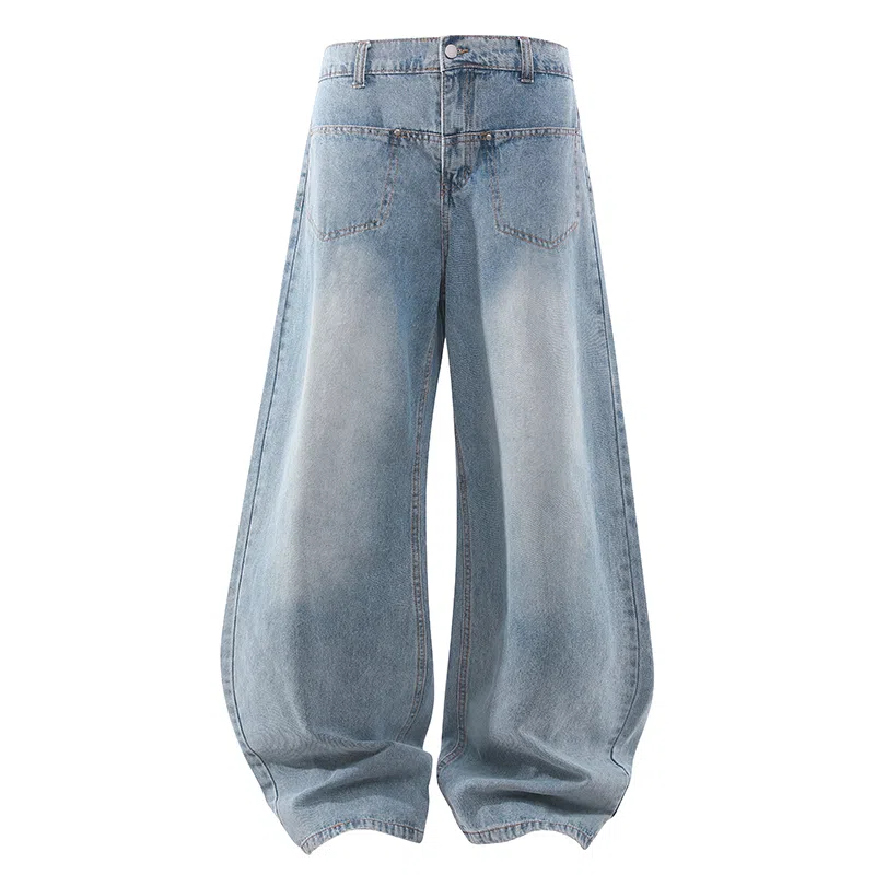 BRNR Washed Vintage Wide Leg Jeans