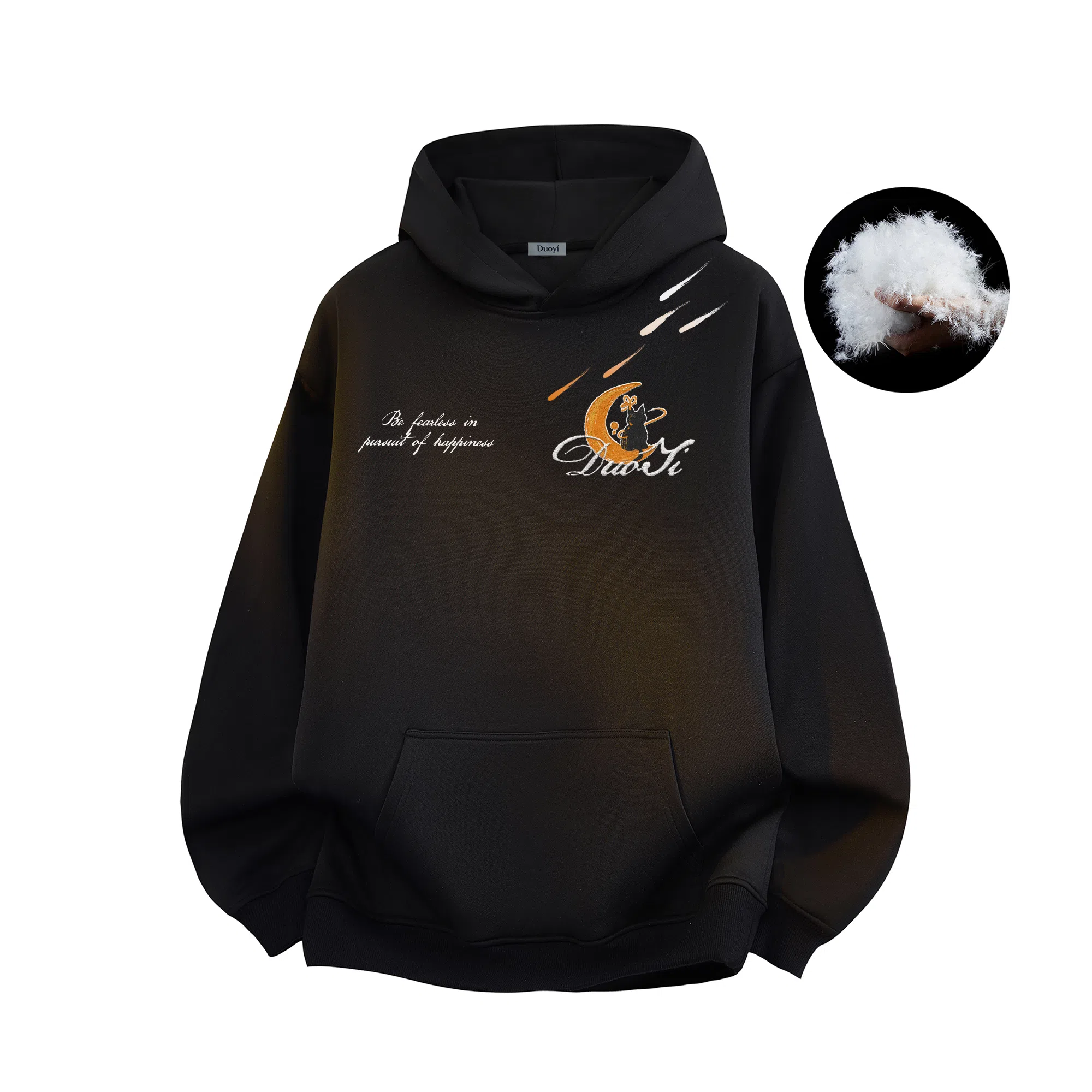 Duoyi Fearless Moon Hoodie Down Jacket