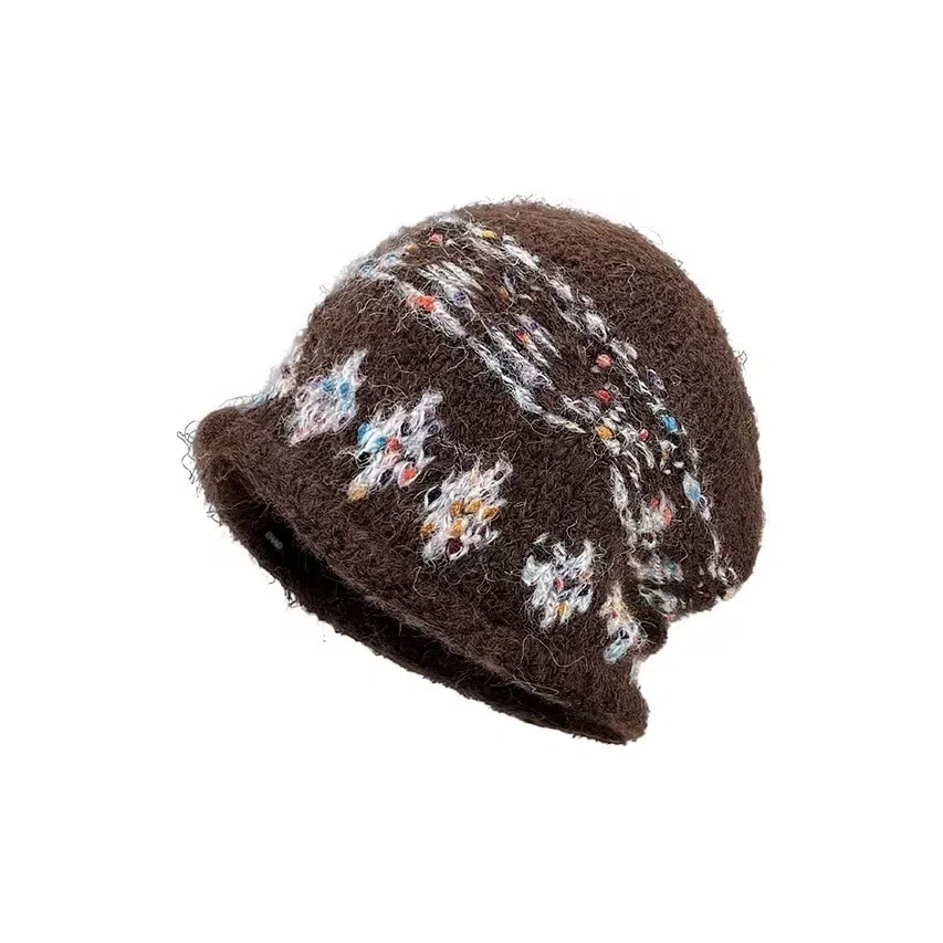 恩僾德 百搭高颜值显脸小时尚保暖氛围感 聚酯纤维 绒线帽 男女同款情侣款