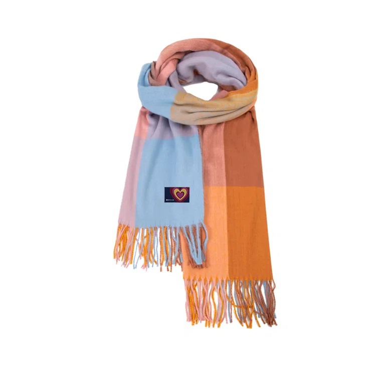 红豆 高品质百搭柔软时尚简约礼盒装 定制卡片代写 涤纶 绒线围巾 男女同款情侣款