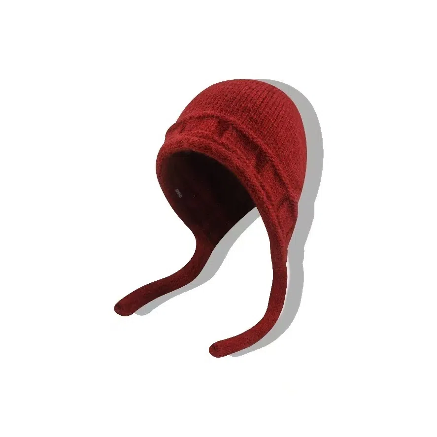 恩僾德 针织绑带包头出游百搭显脸小护耳 聚酯纤维 绒线帽 男女同款情侣款