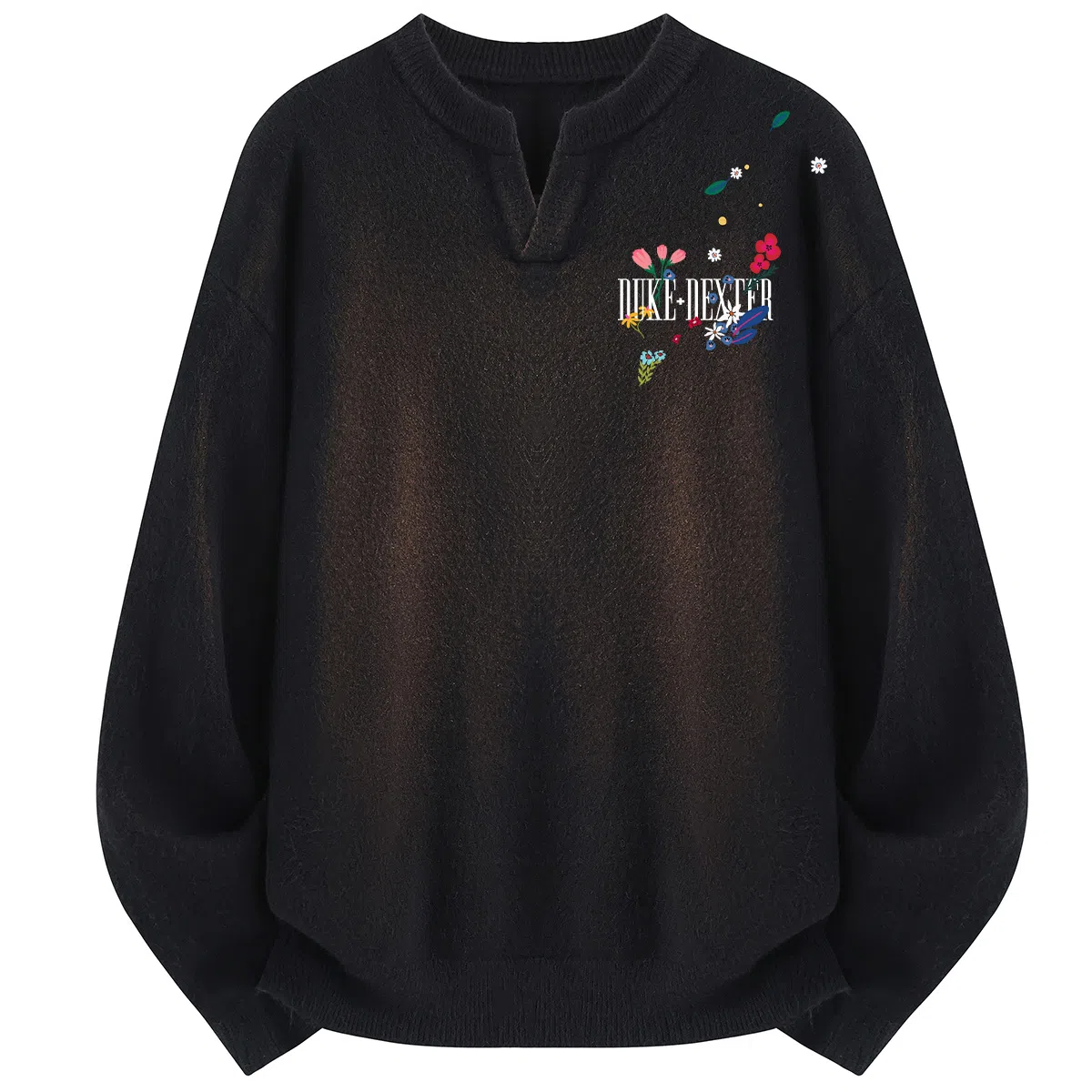 DUKE+DEXTER V-Neck Knit Sweater