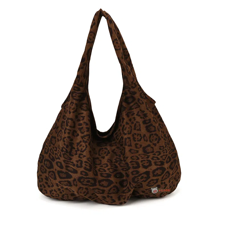 小猪班纳 韩系复古托特包秋冬通勤时尚慵懒风 绒面 单肩包 女款 多色