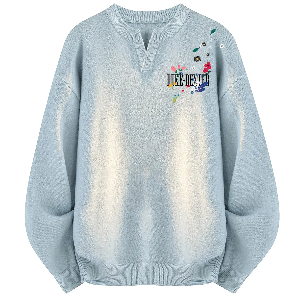 DUKE+DEXTER V-Neck Knit Sweater