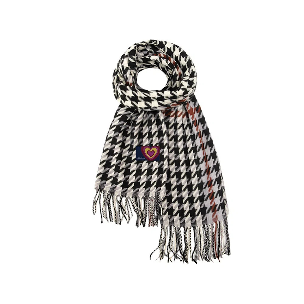 红豆 经典百搭时尚大方品质舒适礼盒装 定制卡片代写 涤纶 绒线围巾 男女同款情侣款