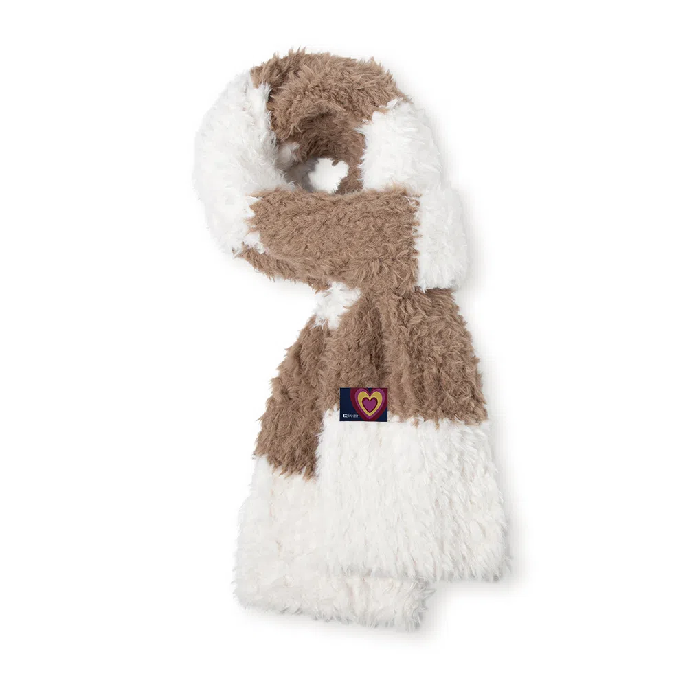 红豆 韩式柔软百搭舒适礼盒装 定制卡片代写 涤纶 绒线围巾 男女同款情侣款