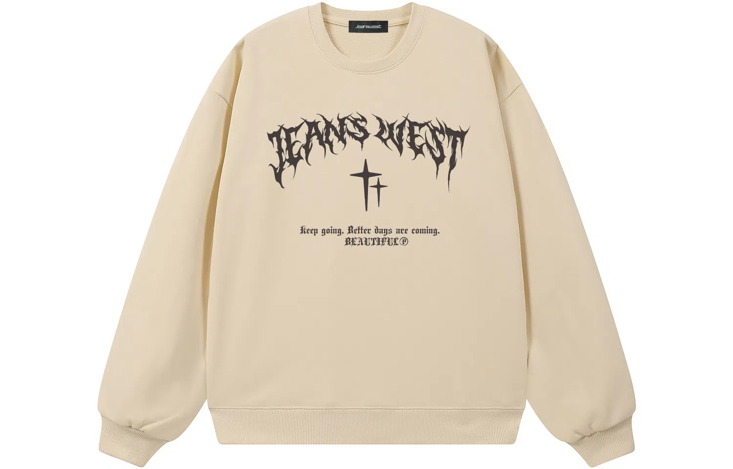 JEANSWEST Flame Print Crewneck Sweatshirt