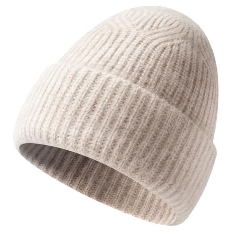 红豆 简约柔软百搭保暖防寒针织 山羊绒 绒线帽 男女同款情侣款