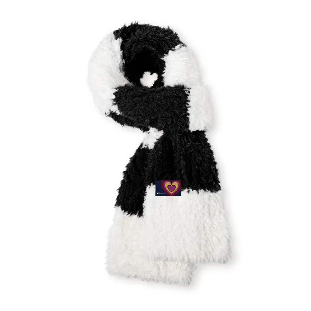 红豆 韩式柔软百搭舒适礼盒装 定制卡片代写 涤纶 绒线围巾 男女同款情侣款