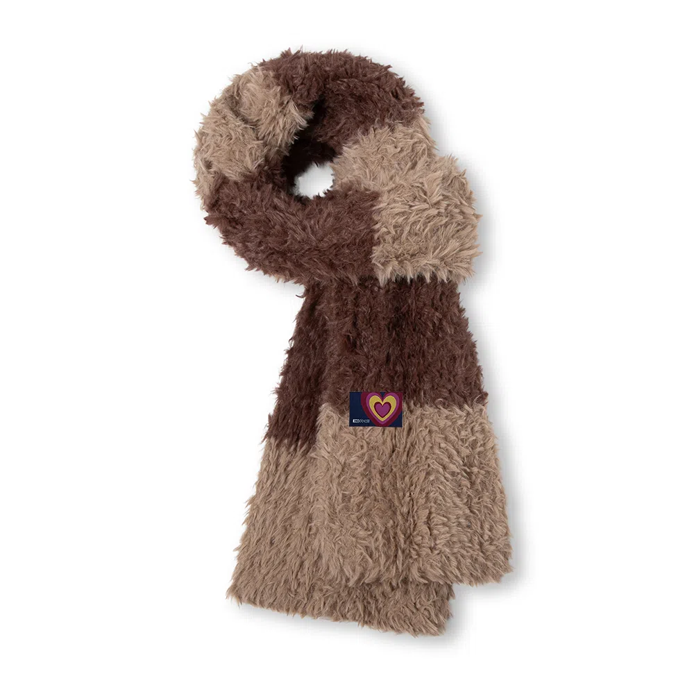 红豆 韩式柔软百搭舒适礼盒装 定制卡片代写 涤纶 绒线围巾 男女同款情侣款