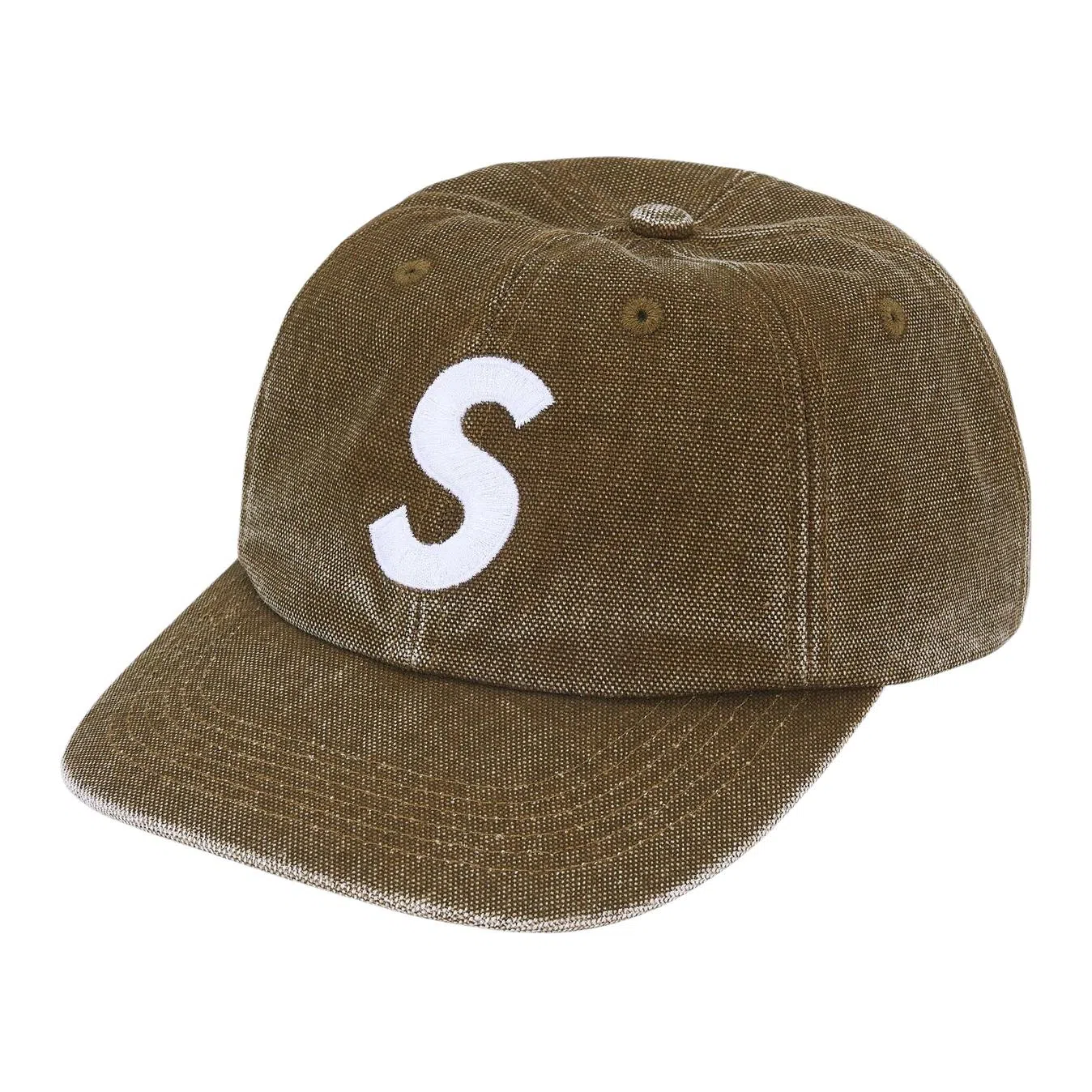 Supreme FW25 Week 6 Pigment Coated Canvas S Logo 6-Panel