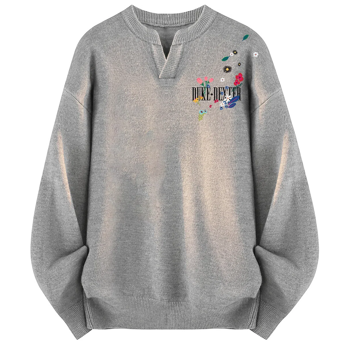 DUKE+DEXTER V-Neck Knit Sweater