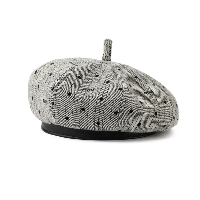 朵澜 八角画家大头围 聚酯纤维 贝雷帽 男女同款情侣款
