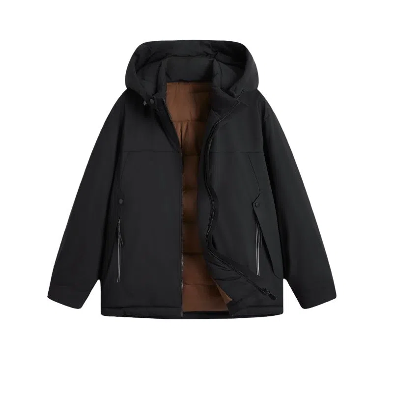 FORHUG Basic Urban Functional Hoodie Down Jacket