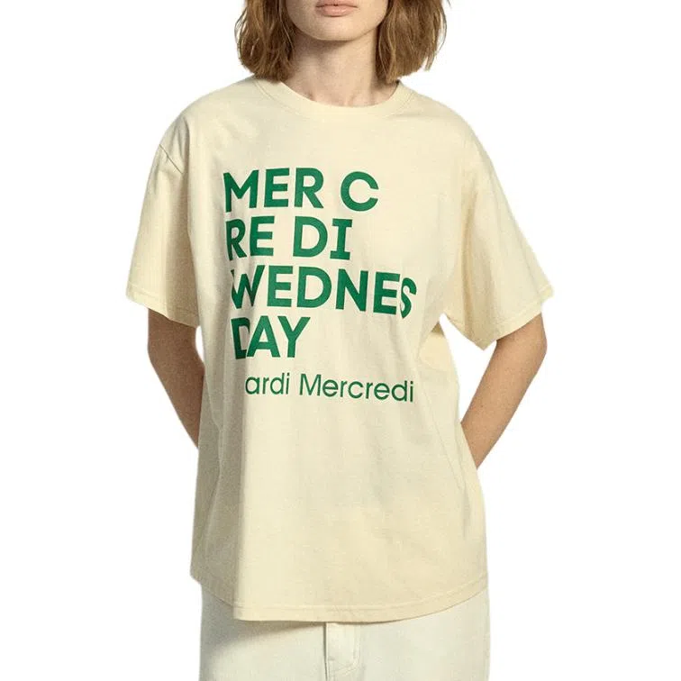 MARDI MERCREDI TSHIRT DU MERCREDI_BUTTER GREEN FW25T
