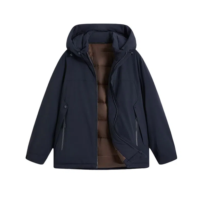 FORHUG Basic Urban Functional Hoodie Down Jacket