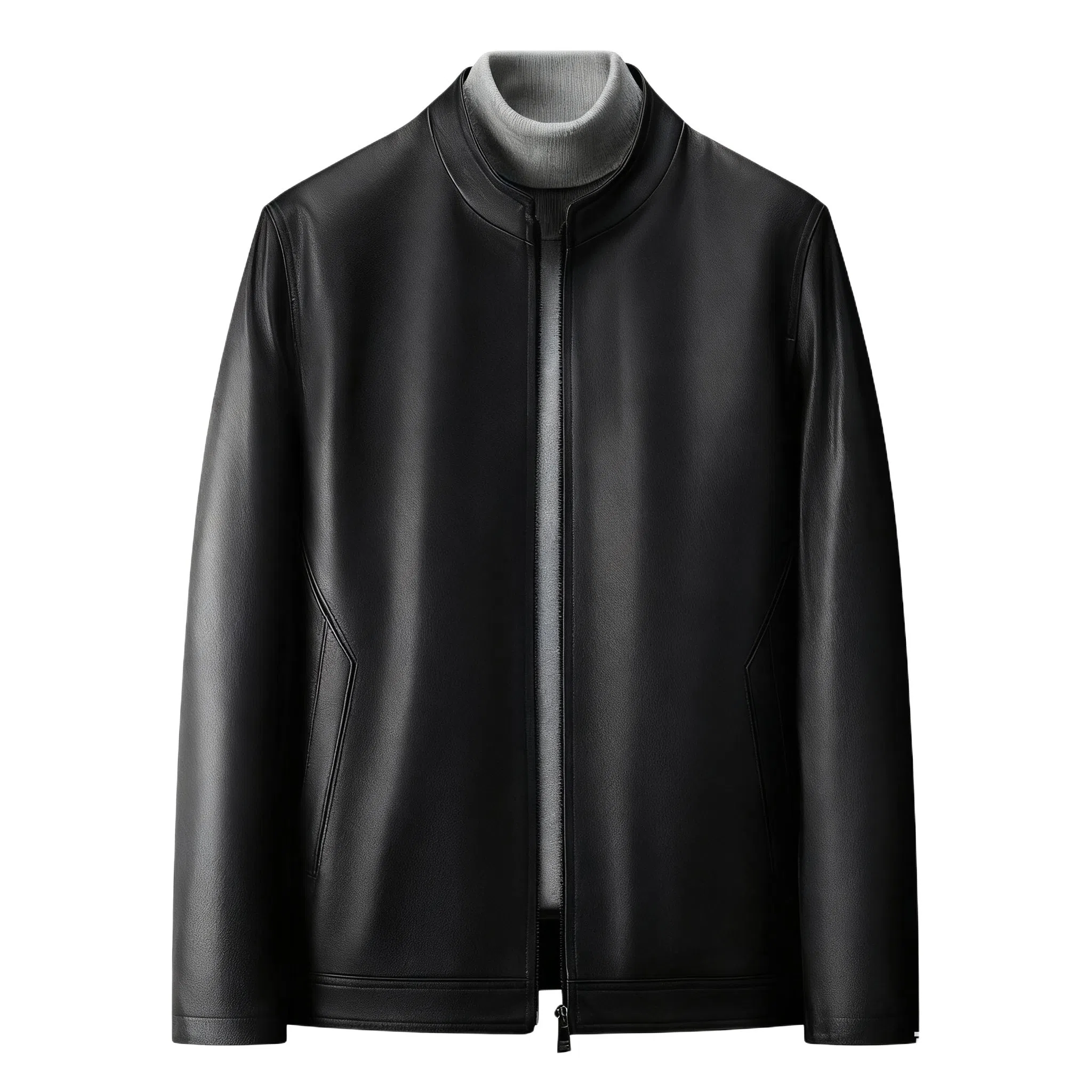 恒源祥 高端商务经典工装防风保暖通勤皮衣 男款