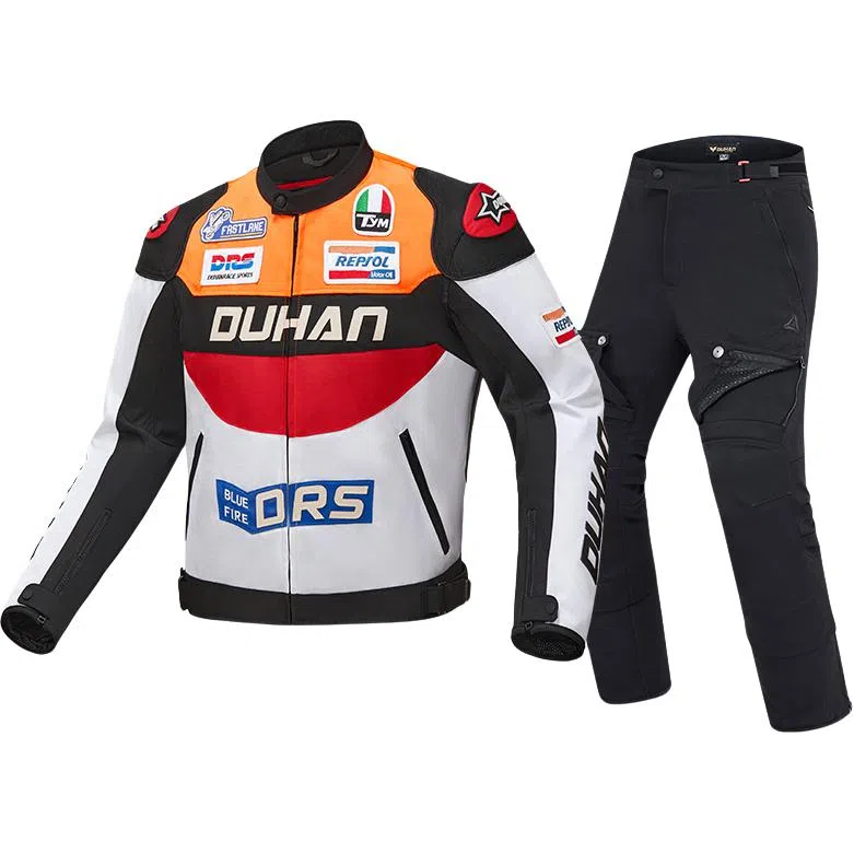 杜汉 摩托车赛车套装机车服夹克 男女同款