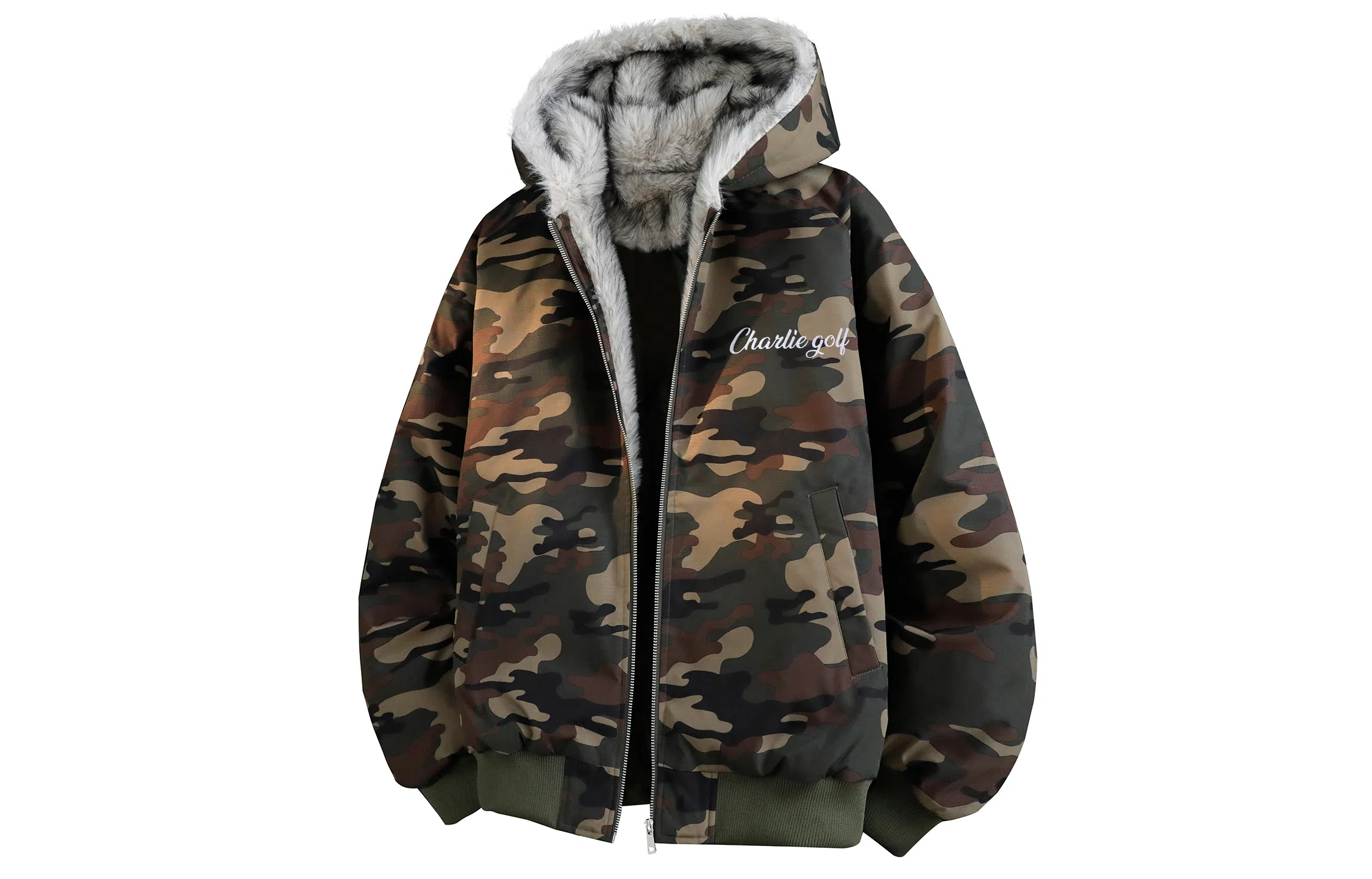 CHARLIE GOLF Signature Hooded Cotton Jacket