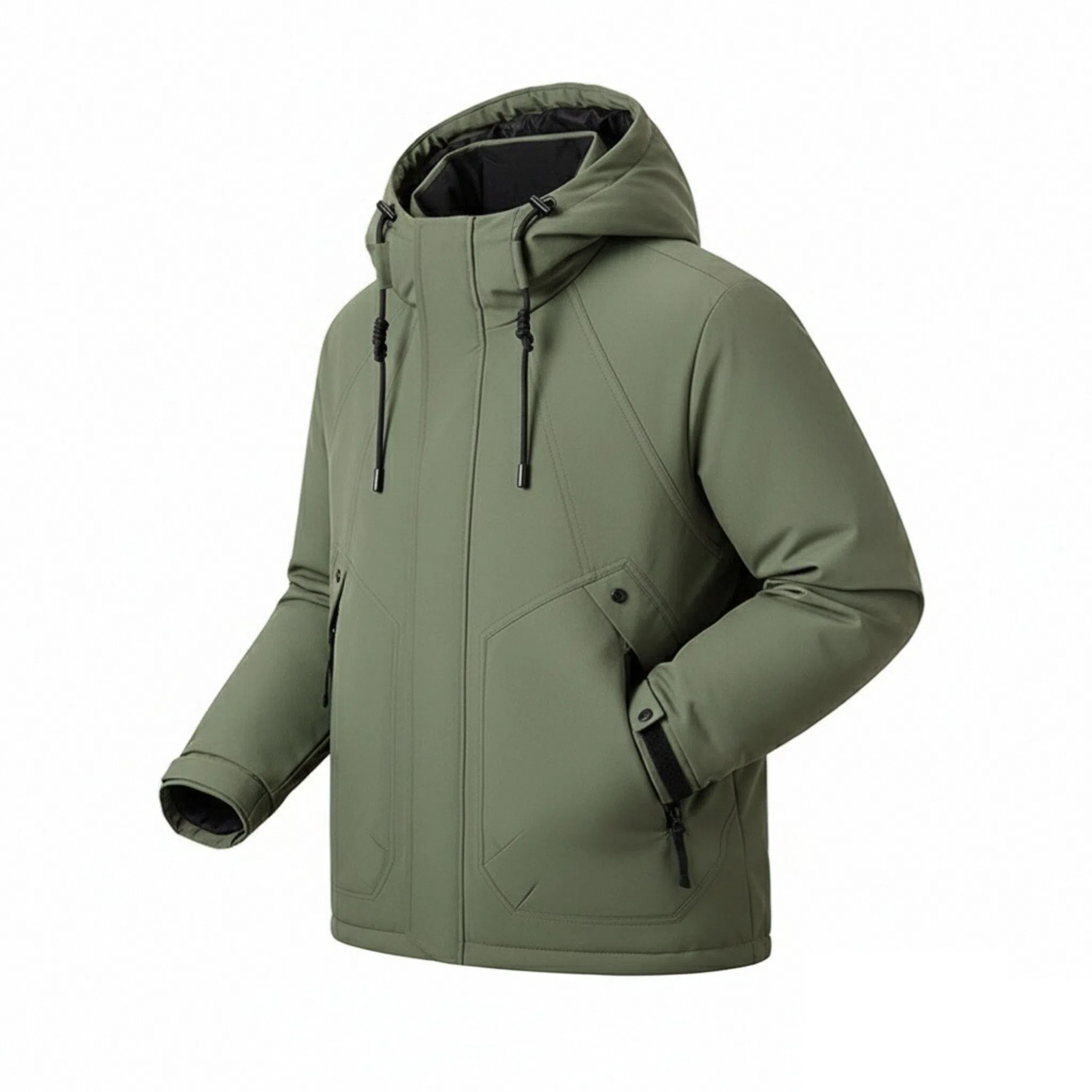 鸭鸭 新山系系列 纯色连帽厚款羽绒服 男女同款