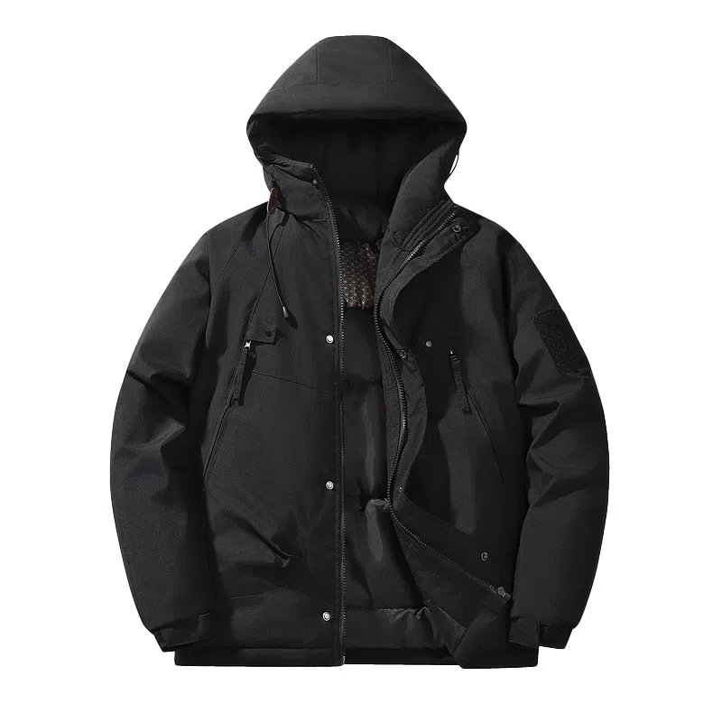 棉基因 冬季纯色多口袋拉链优质棉棒球服保暖高个小个子日系男简约潮流夹棉袄子美式高街工装风青少年职场通勤学院风棉衣外套 男女同款