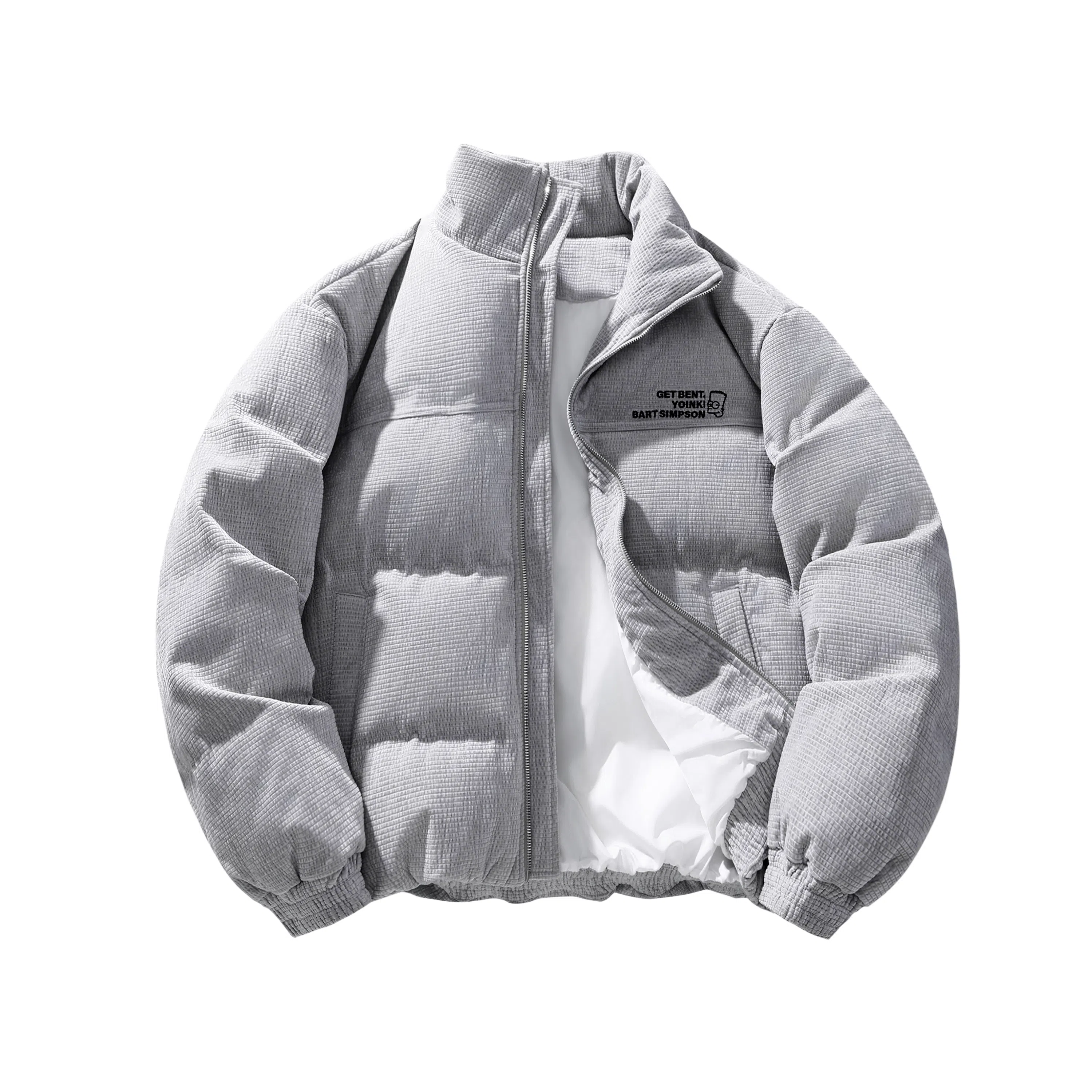 The Simpsons Waffle Texture Down Jacket