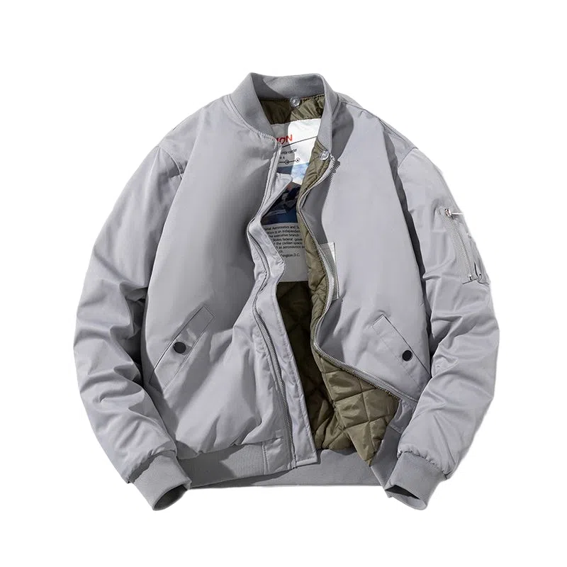 沐诚阳译 棒球服情侣春秋冬季飞行员棉服夹棉男生加厚百搭外套夹克 男女同款