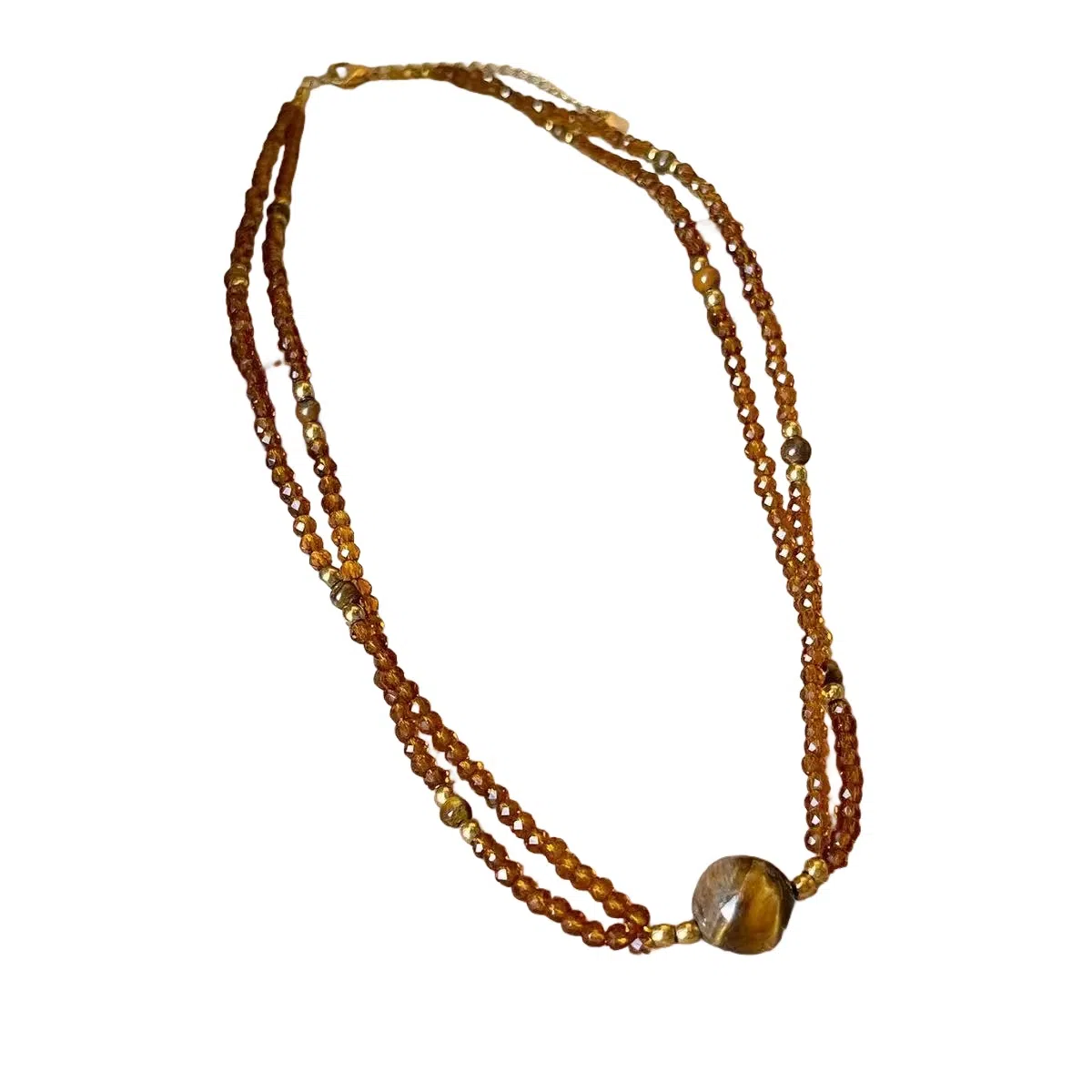 尚先生 尚先生国风复古美拉德 虎眼石 项链 男女同款情侣款