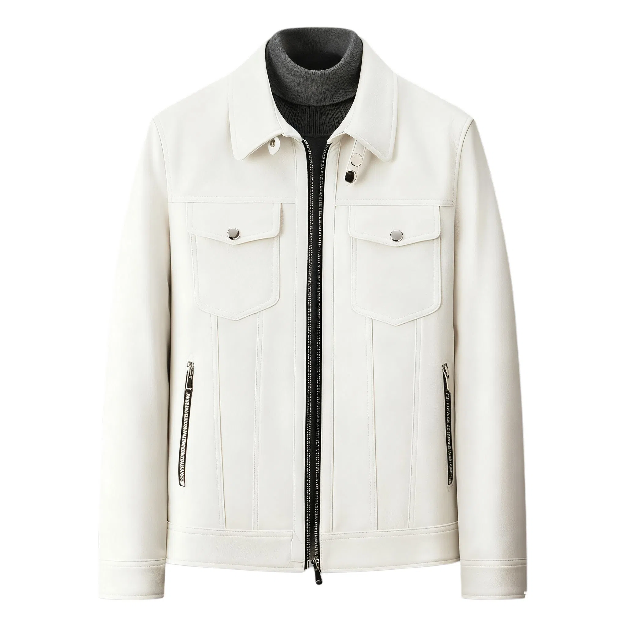 恒源祥 美式复古休闲百搭工装夹克牛仔外套皮衣 男款