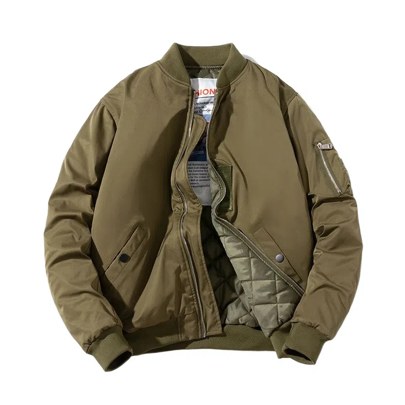 沐诚阳译 棒球服情侣春秋冬季飞行员棉服夹棉男生加厚百搭外套夹克 男女同款