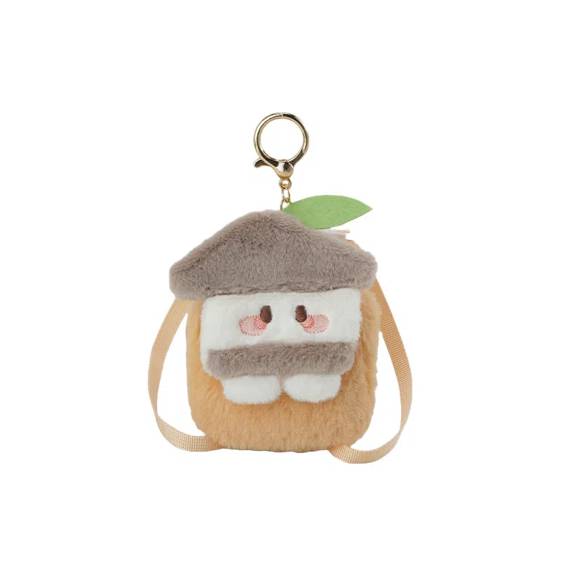 抱竹 桃源深处有人家周边毛绒可爱 涤纶（聚酯纤维） 耳机包 女款