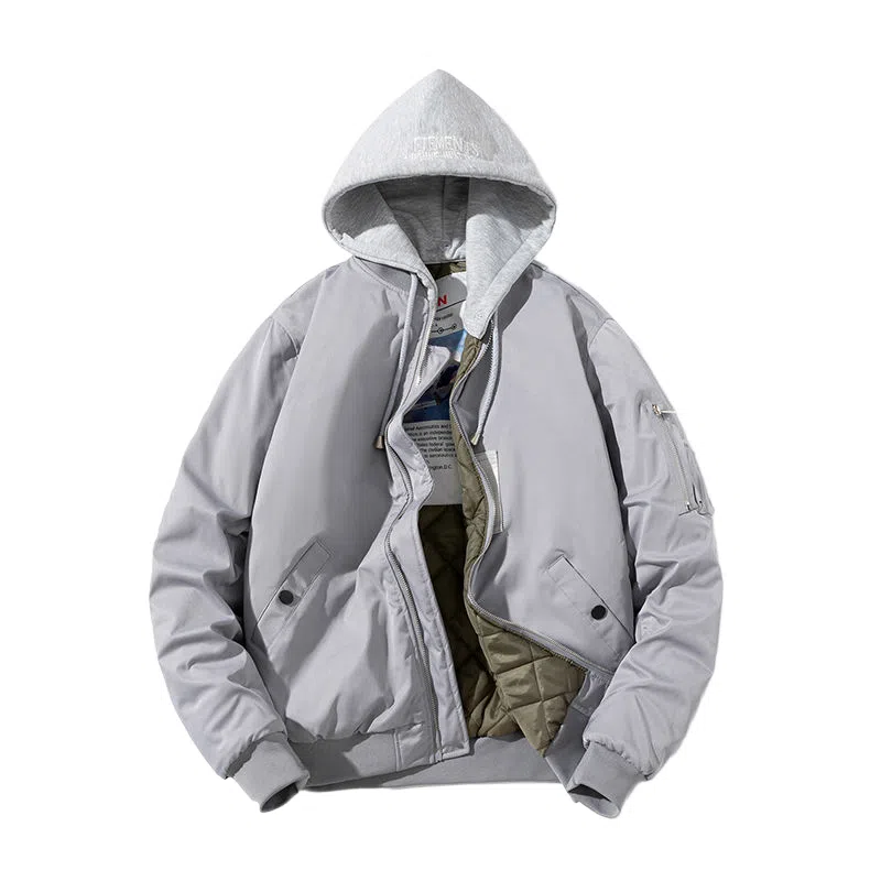 沐诚阳译 棒球服情侣春秋冬季飞行员棉服夹棉男生加厚百搭外套夹克 男女同款
