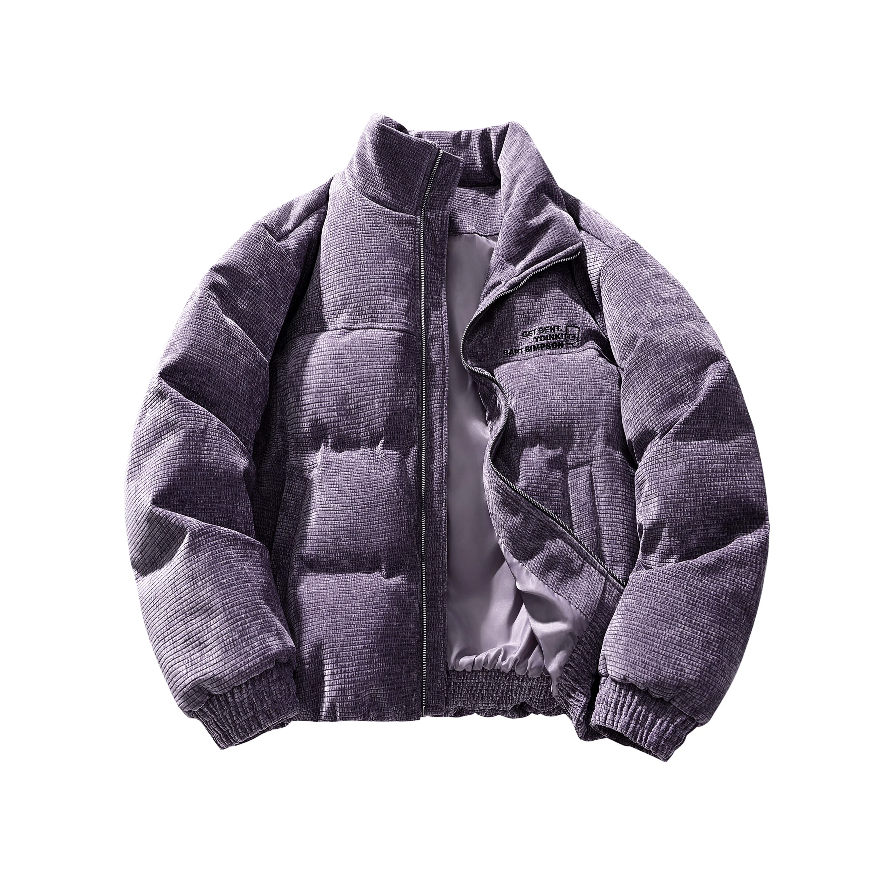 The Simpsons Waffle Texture Down Jacket