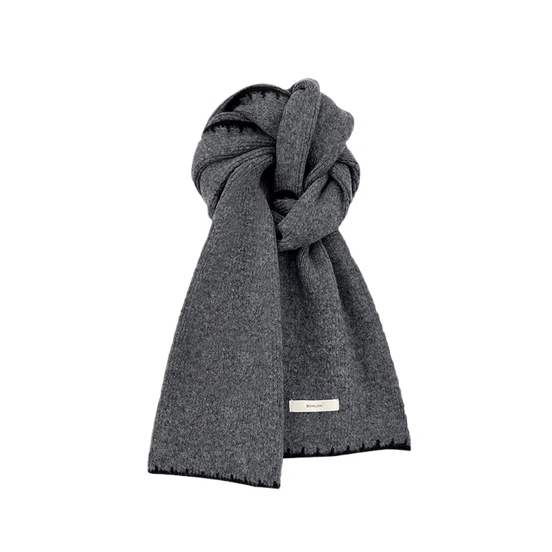 恩僾德 小香风保暖高级百搭高颜值小众 聚酯纤维 绒线围巾 男女同款情侣款