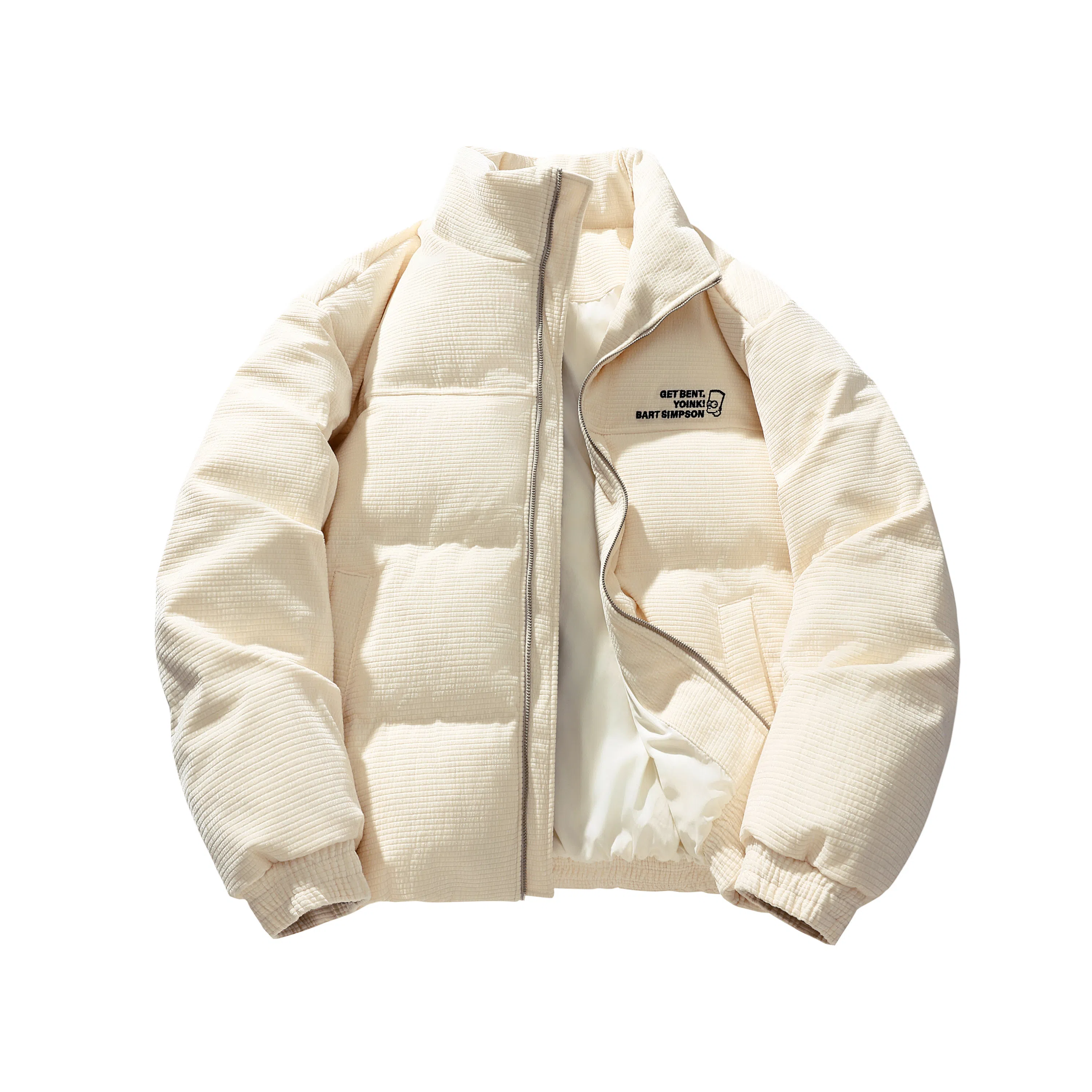 The Simpsons Waffle Texture Down Jacket