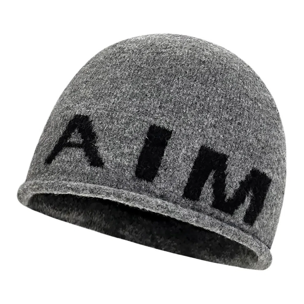 艾佳微 暖心韩系大头围保暖护耳套头针织 腈纶 绒线帽 男女同款情侣款