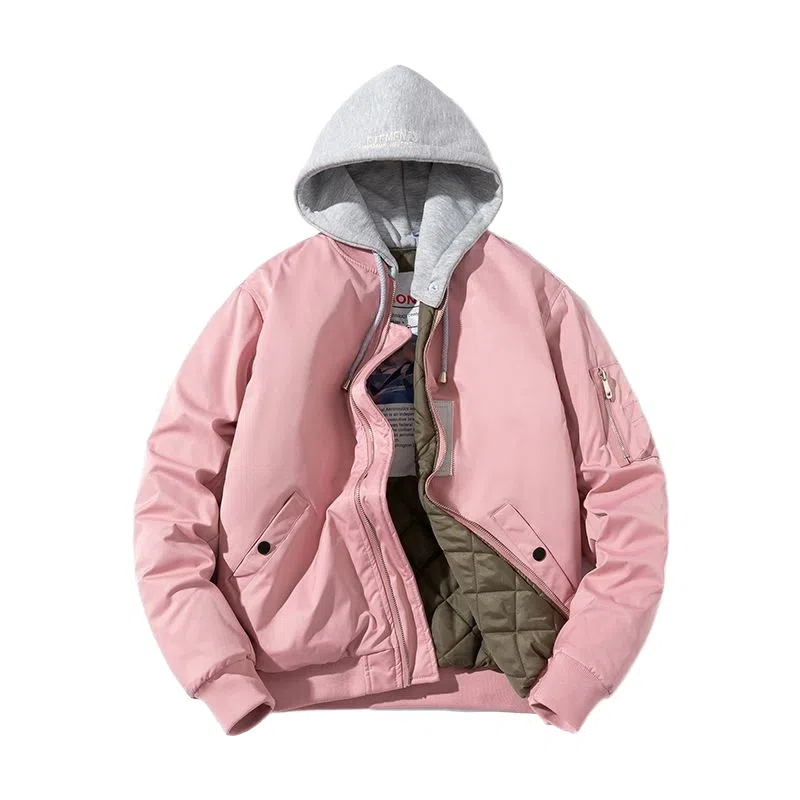 沐诚阳译 棒球服情侣春秋冬季飞行员棉服夹棉男生加厚百搭外套夹克 男女同款