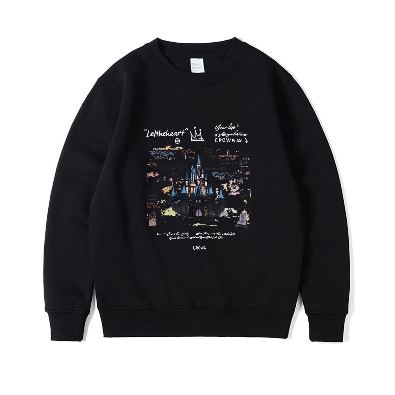 莫代尔 秋冬百搭个性简约美式街头风舒适嘻哈潮流加大码数卫衣打底衣 男女同款