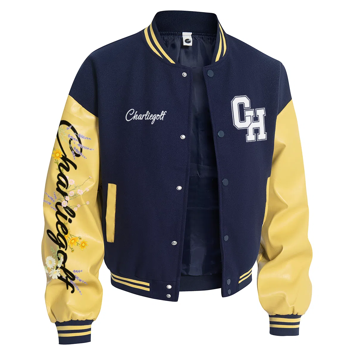 CHARLIE GOLF Cleanfit Raglan Sleeve Baseball Jacket