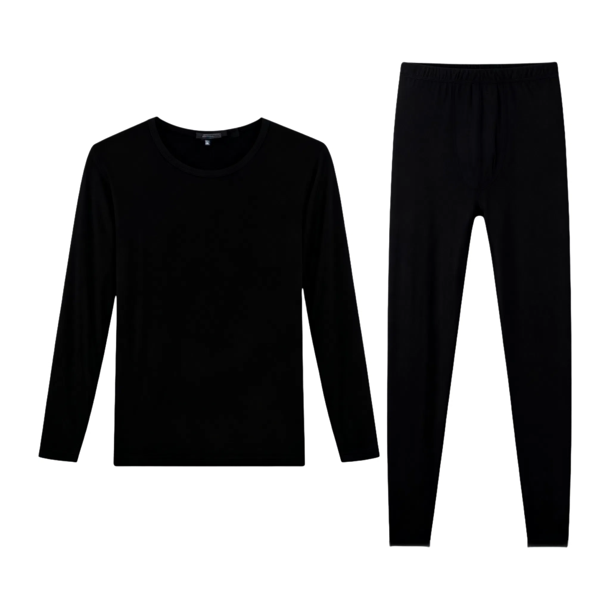 兰缪 百搭恒温蕾丝圆领内衣轻薄不臃肿柔软舒适全身抗静电秋衣秋裤时尚透气保暖套装 女款